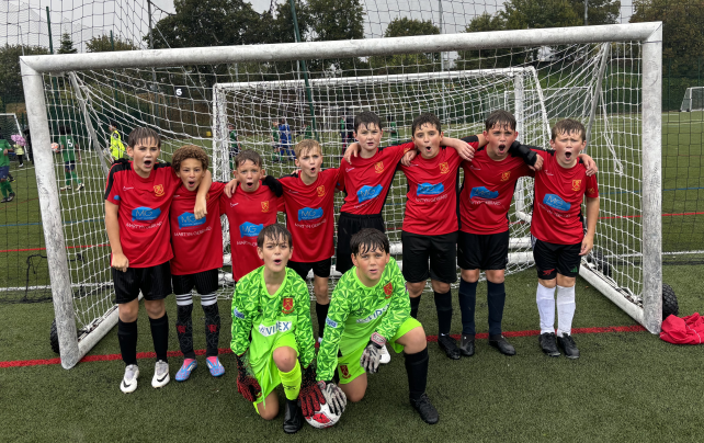 Y6 boys' football group photo